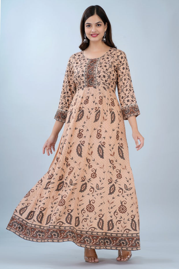 Brown Elegance Dress (1194)